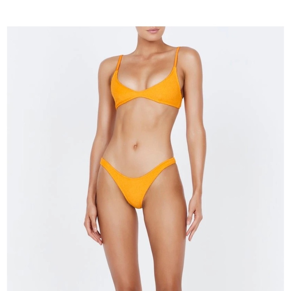 Triangl orange terrycloth “Maia” bikini
